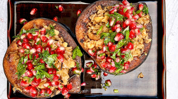 Wild Rice & Walnut Stuffed Acorn Squash