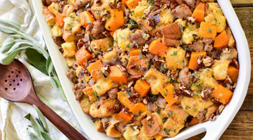 Butternut Squash, Mushroom & Leek Stuffing